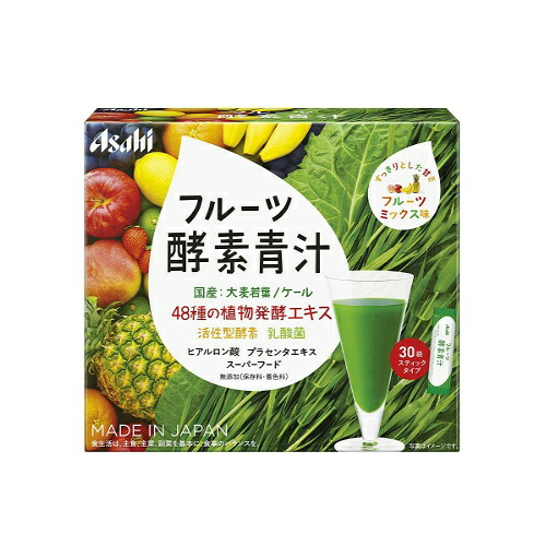 【送料無料・まとめ買い&times;10】アサヒ フルーツ酵素青汁 30袋｜姫路流通センター