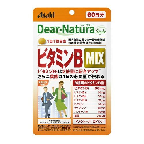 【送料込・まとめ買い×10個セット】アサヒ ディアナチュラ スタイル ビタミンB MIX 60粒