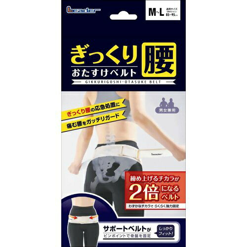 【送料込・まとめ買い&times;4個セット】リーダー ぎっくり腰 おたすけベルト M-L 肌色｜姫路流通センター 11,161円