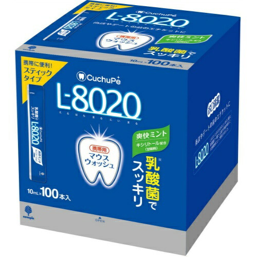 【送料込・まとめ買い×9点セット】紀陽除虫菊 クチュッペ L-8020 爽快ミント スティックタイプ 100本入アルコール 10ml