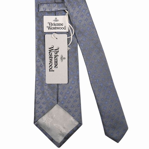 楽天市場】ヴィヴィアン・ウェストウッド ネクタイ Vivienne Westwood 8.5cm オーヴ柄 11542-P201-LIGHT-GREY ：AT-SHOP