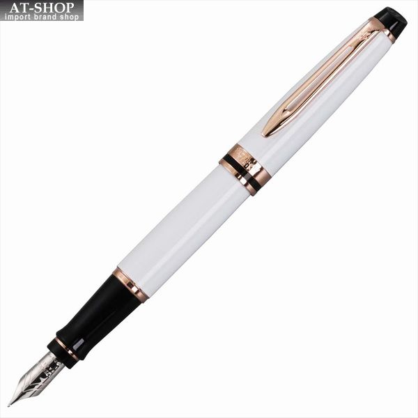 ウォーターマン 万年筆 WATERMAN エキスパートエッセンシャル プレシャスホワイトPGT ペン先 F:細字 2168080 【新品本物】