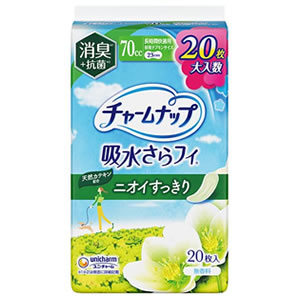 【エントリーで尖んがり10倍 6月30日23:59まで】27個書き割り ユニ・チャーム 引きつけるナップ 長時間快当て嵌める 消臭手合い14枚 4903111253173
