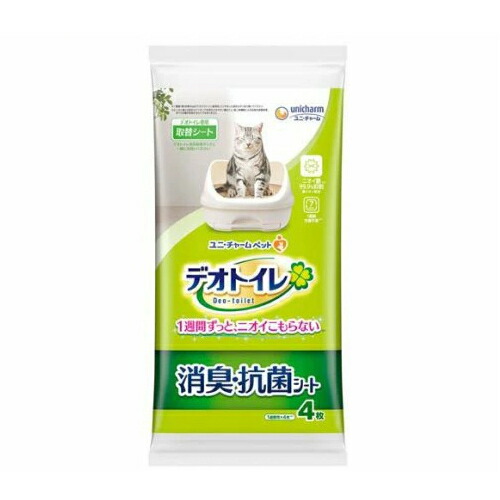 24個セット　ユニ・チャーム　デオトイレ 消臭・抗菌シート(4枚入)　4520699628416