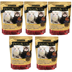 【エントリーでポイント10倍　8月1日9:59まで】５個セット ペットフード フェレットフード ジャパンプレミアム 1.5kg 4526003620886※メーカー都合によりパッケージ、デザインが変更となる場合がございます｜アット通販
