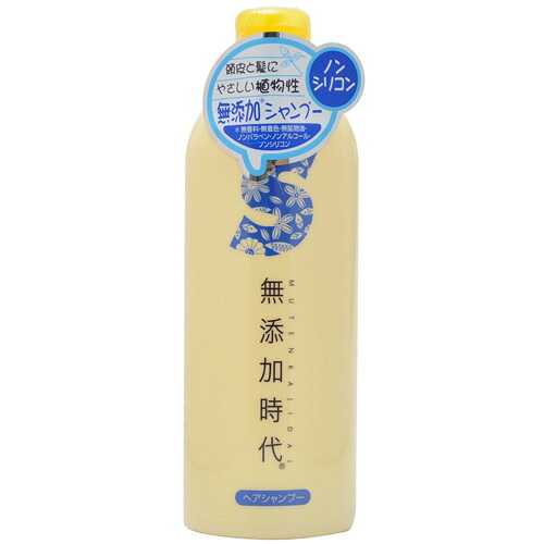 【送料込・まとめ買い×24個セット】 リアル 無添加時代 ヘアシャンプー 300ml 本体 弱酸性 (ノンシリコンシャンプー)