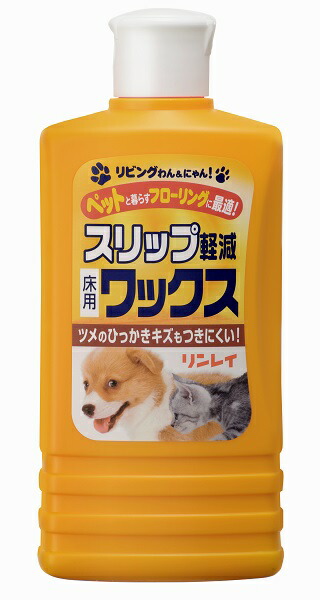 【送料込・まとめ買い×12個セット】 リンレイ リビングわんすべり軽減ワックス 500ml