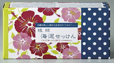 【送料込・まとめ買い×40個セット】ちのしお社 琉球海泥せっけん 100g ×2)
