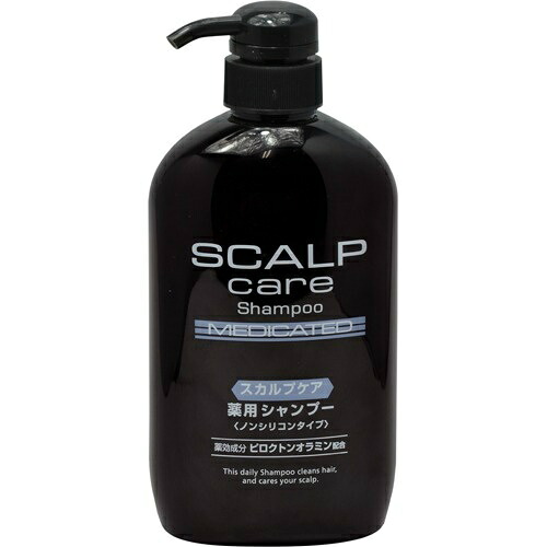 【送料込・まとめ買い×16個セット】コスメステーション スカルプケア 薬用 シャンプー 600ml