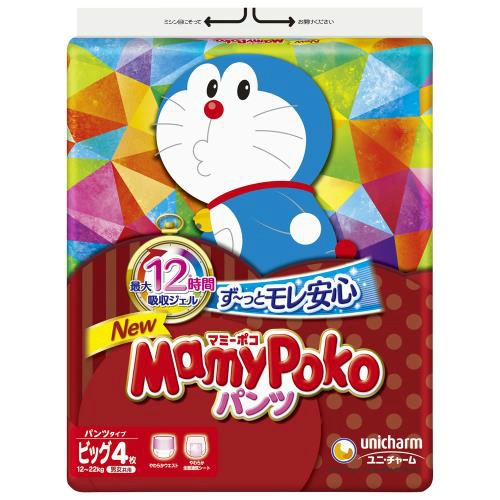 【送料込・まとめ買い&times;20個セット】ユニ・チャーム マミーポコパンツ ビッグサイズ 4枚入ドラえもん｜日用品＆生活雑貨の店「カットコ」