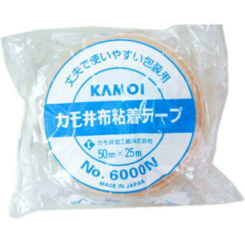 【送料込・まとめ買い×30個セット】カモ井 布粘着テープ 50mm×25m NO.6000N