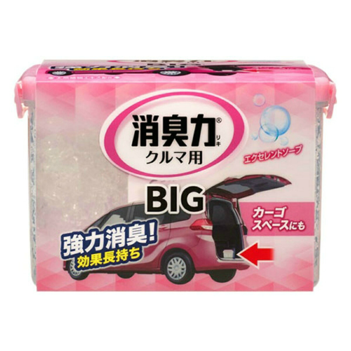 【送料込・まとめ買い×12個セット】エステー 消臭力 クルマ用 BIG エクセレントソープ 900g 1個