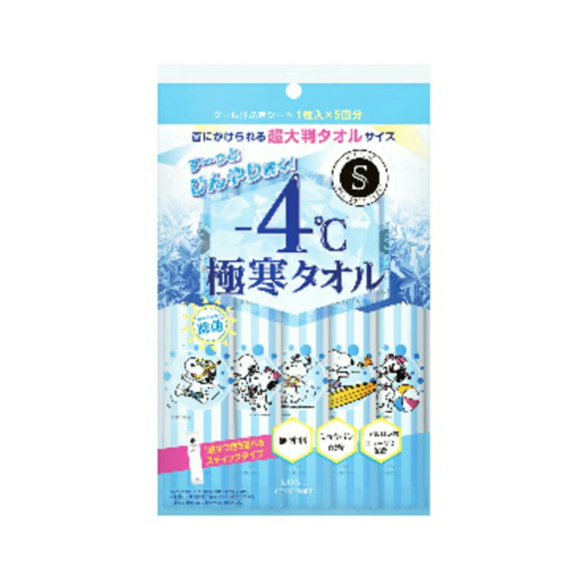 【送料込・まとめ買い×48個セット】コーセー エスカラット -4℃ 極寒タオル 5枚入|日用品&生活雑貨の店「カットコ」