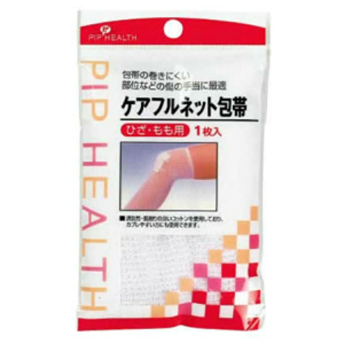 【送料込・まとめ買い×240個セット】ピップ ケアフルネット包帯 ひざ・もも用 1枚入