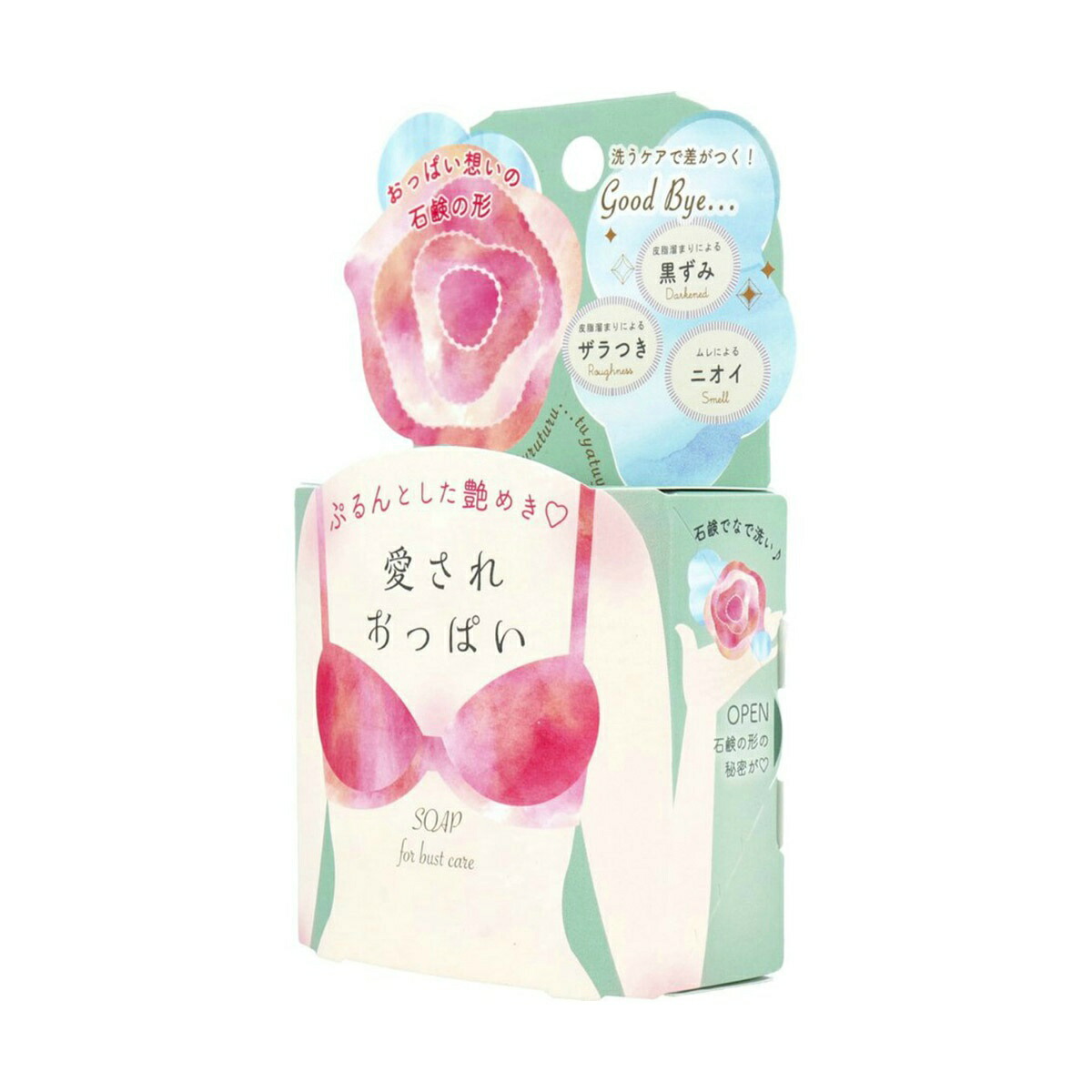 【送料込・まとめ買い×72個セット】ペリカン石鹸 愛されおっぱい 70g
