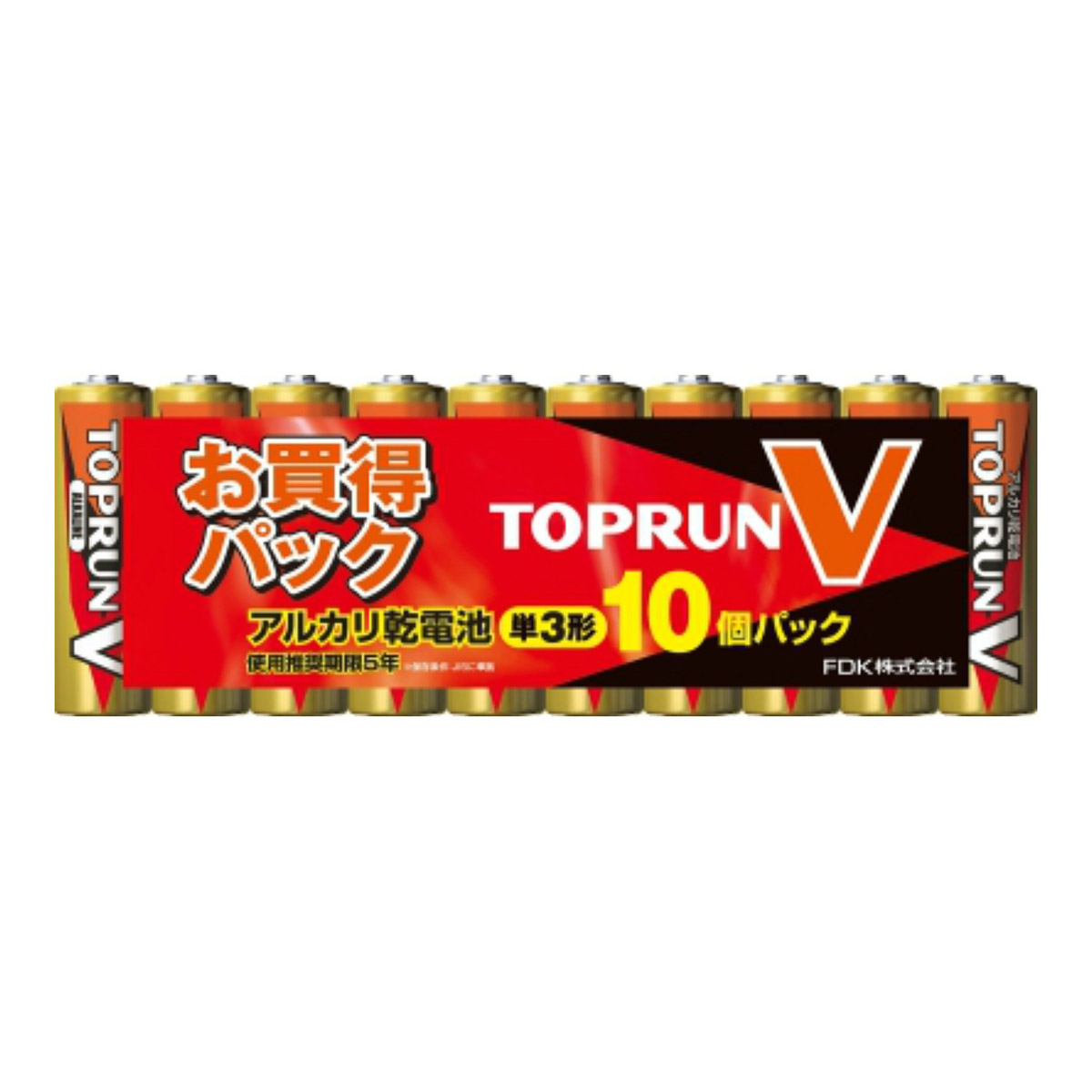 【送料込・まとめ買い×40個セット】FDK アルカリ 乾電池 単3形×10個パック LR6(10S)TOPV2 10,345円
