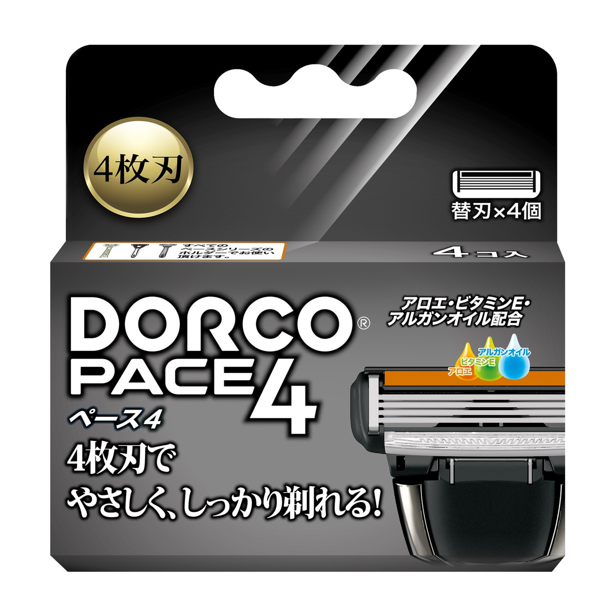 楽天市場】【メール便送料無料】ドルコ PACE6プラス 6枚刃カミソリ 替刃 4個入 1個 : 日用品＆生活雑貨の店「カットコ」