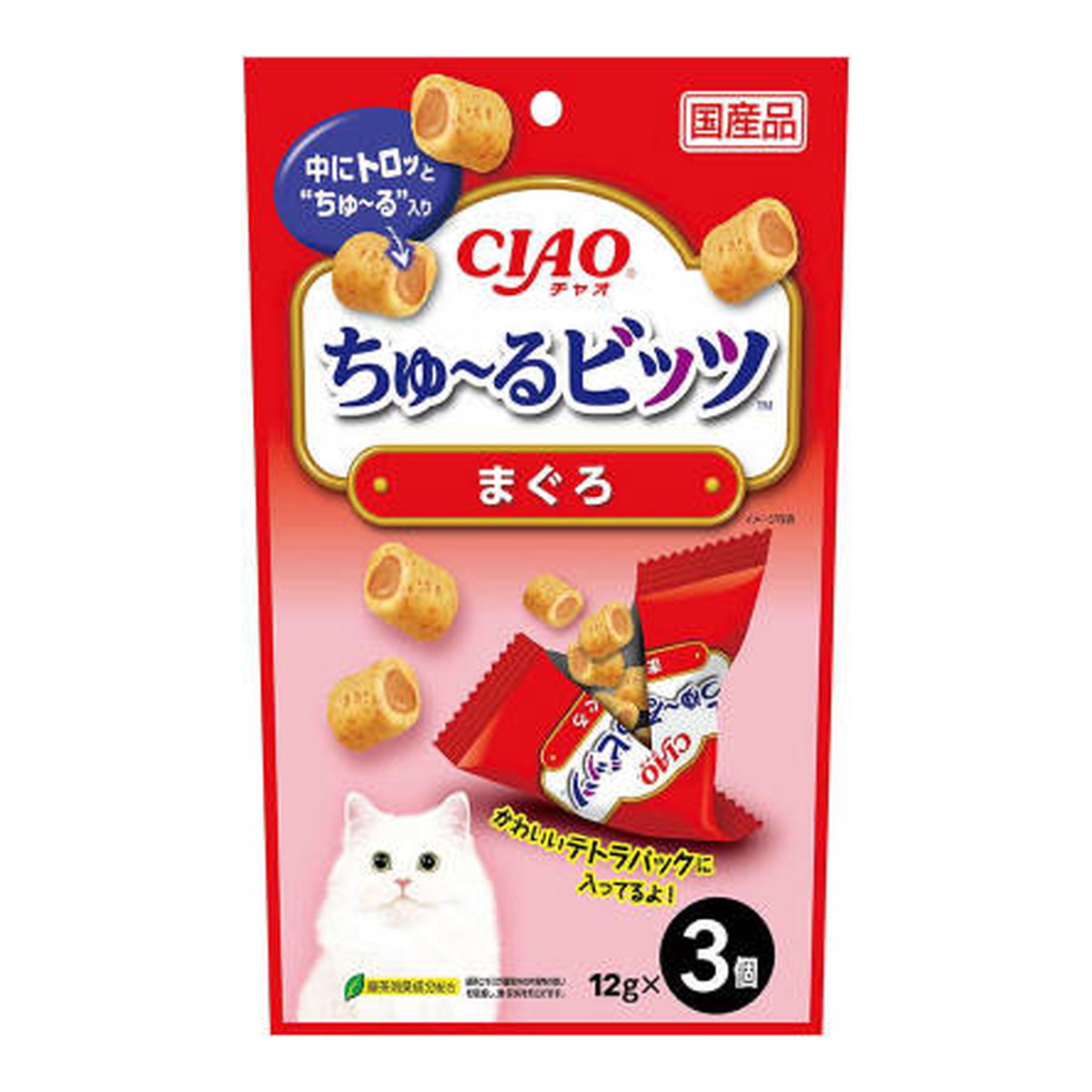 【送料込・まとめ買い&times;48個セット】いなば CIAO チャオ ちゅーる ビッツ まぐろ 12g&times;3個｜日用品＆生活雑貨の店「カットコ」