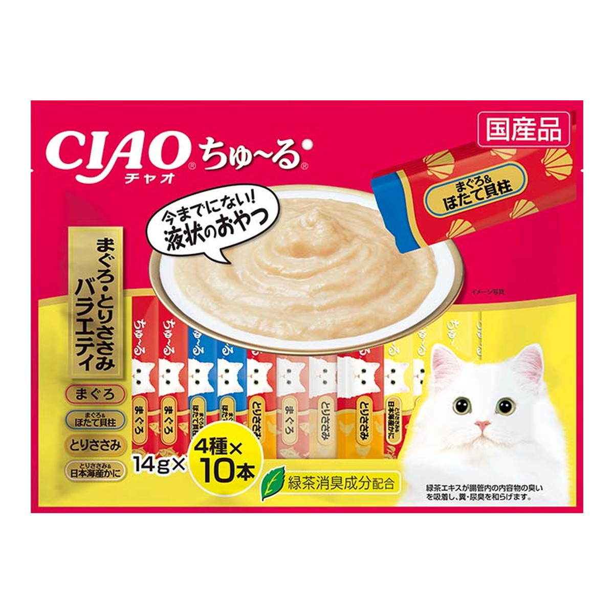 ストレッチドビー 80本4種 いなば CIAO チャオちゅーる 贅沢バラエティ 猫 おやつ 通販