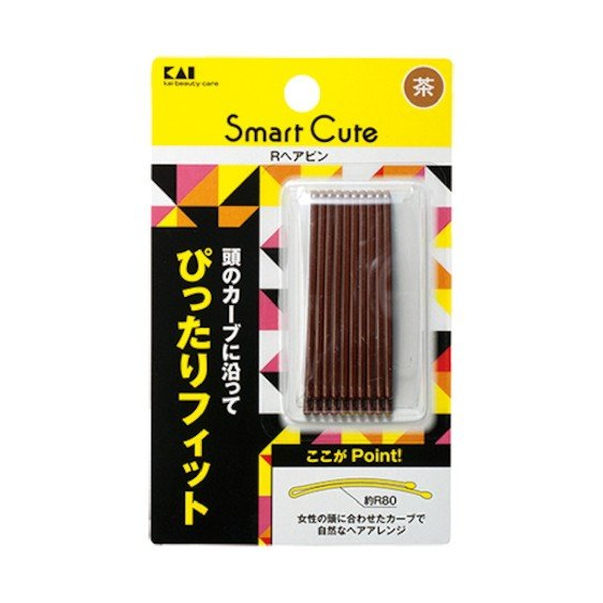 【送料込・まとめ買い×360個セット】貝印 HC3333 SC Rヘアピン 茶 ヘアアレンジ 41,105円