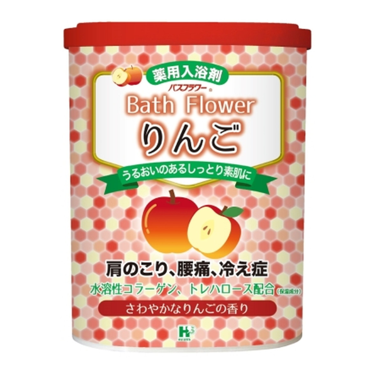【送料込・まとめ買い×18個セット】ヘルス バスフラワー りんご 薬用入浴剤 680g