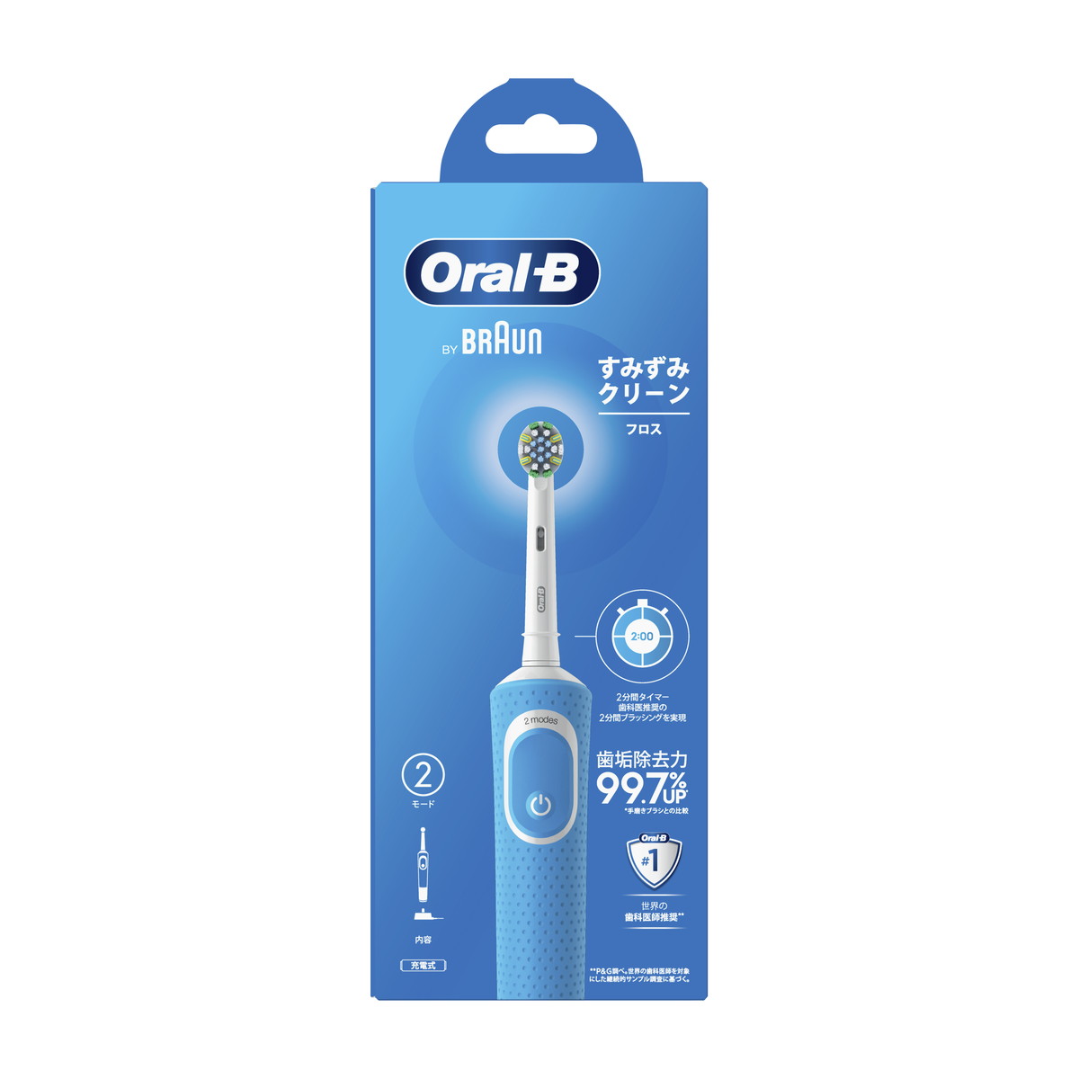 【送料込・まとめ買い×6個セット】P&G オーラルB D100 すみずみクリーン フロス 電動歯ブラシ 本体