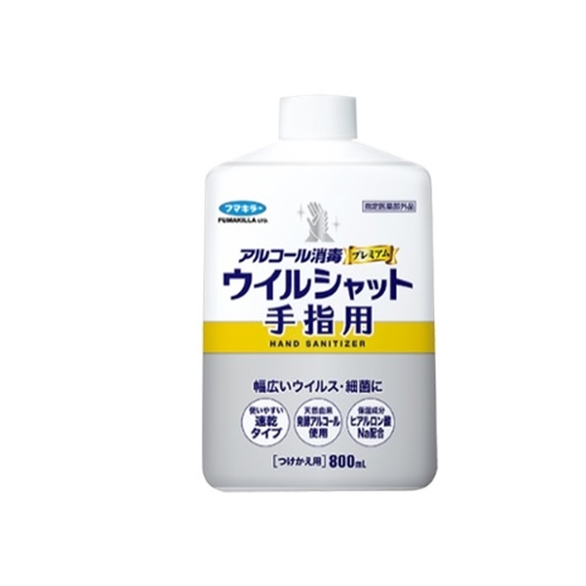 【送料込・まとめ買い×12個セット】フマキラー アルコール消毒 プレミアム ウイルシャット 手指用 800ml つけかえ用