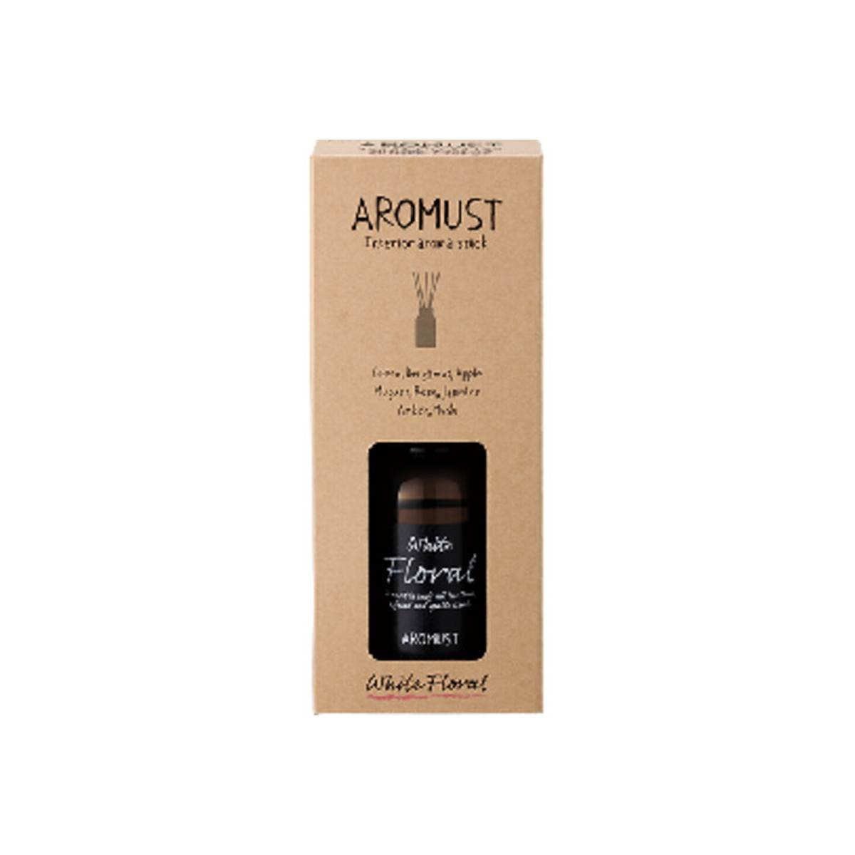 【送料込・まとめ買い&times;10個セット】晴香堂 アロマスト スティック ホワイトフローラル 130ml｜日用品＆生活雑貨の店「カットコ」