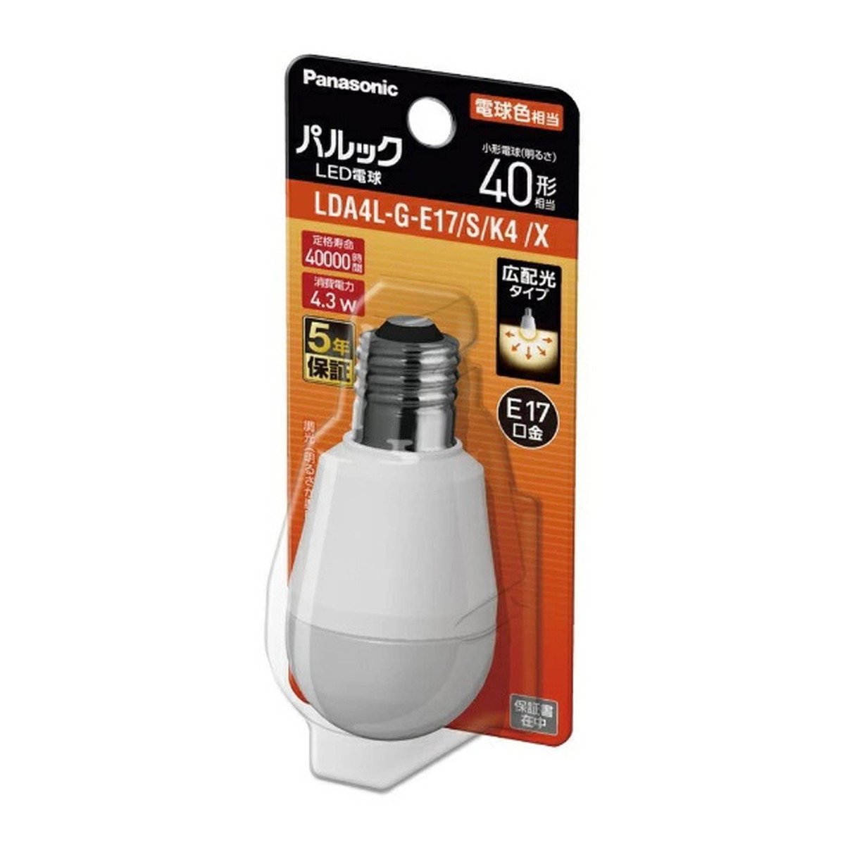 【送料込・まとめ買い×10個セット】パナソニック LDA4LGE17SK4X パルック LED電球 40形 小形電球タイプ E17口金 広配光ベーシック|日用品&生活雑貨の店「カットコ」