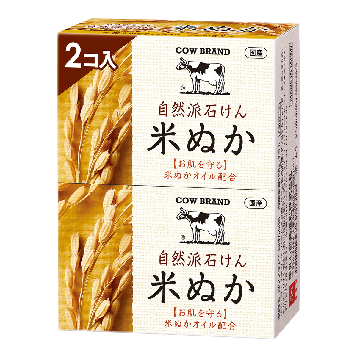 【送料込・まとめ買い×36個セット】牛乳石鹸共進社 カウブランド 自然派石けん 米ぬか 100g×2コ入 10,985円
