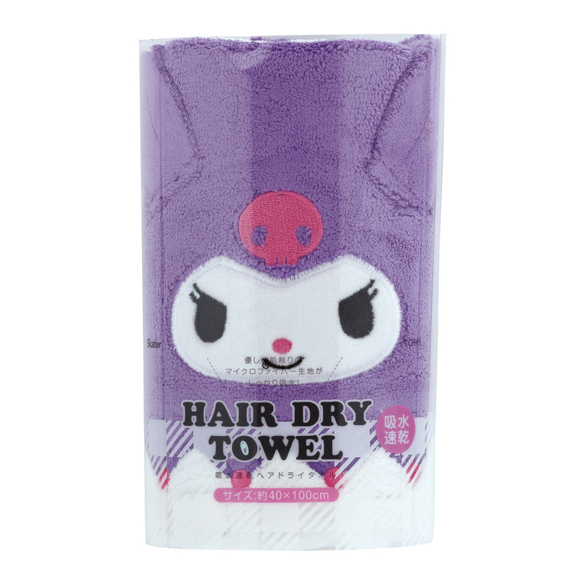 【送料込・まとめ買い×80個セット】スケーター 吸水速乾 ヘアドライ タオル クロミ TOH1