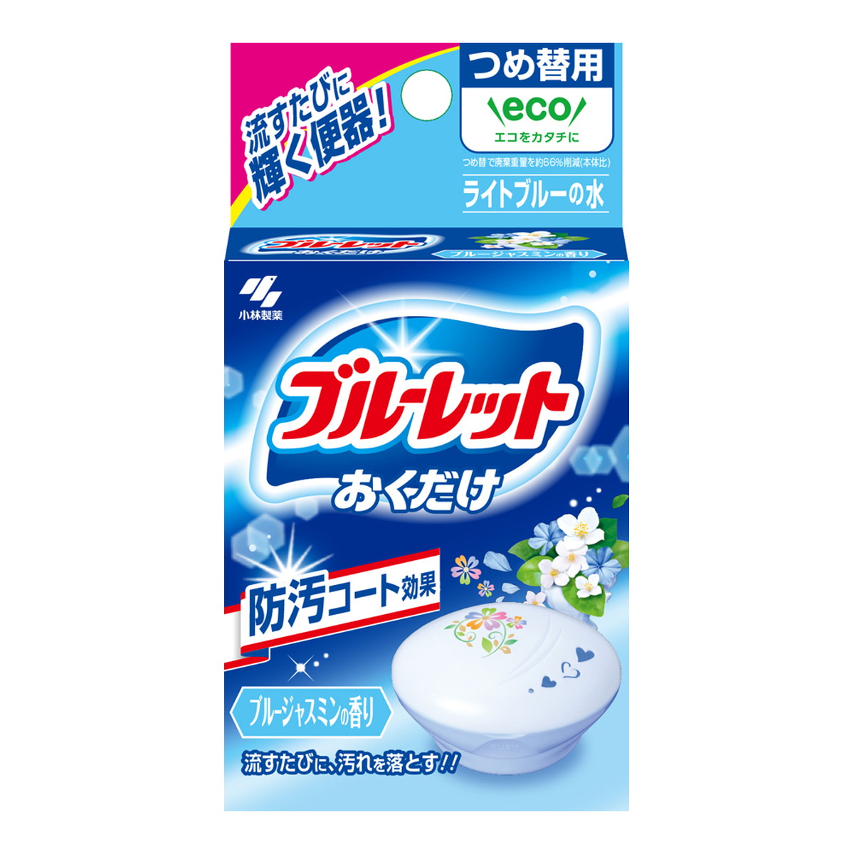 【送料込・まとめ買い×56個セット】小林製薬 ブルーレット おくだけ つめ替用 ブルージャスミンの香り 25ML トイレ用洗剤 12,404円