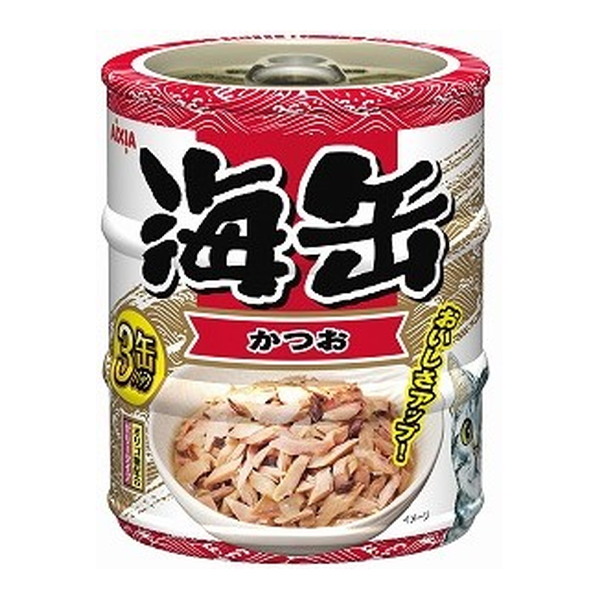 【送料込・まとめ買い&times;24個セット】アイシア 海缶 ミニ かつお 60g&times;3缶パック キャットフード｜日用品＆生活雑貨の店「カットコ」