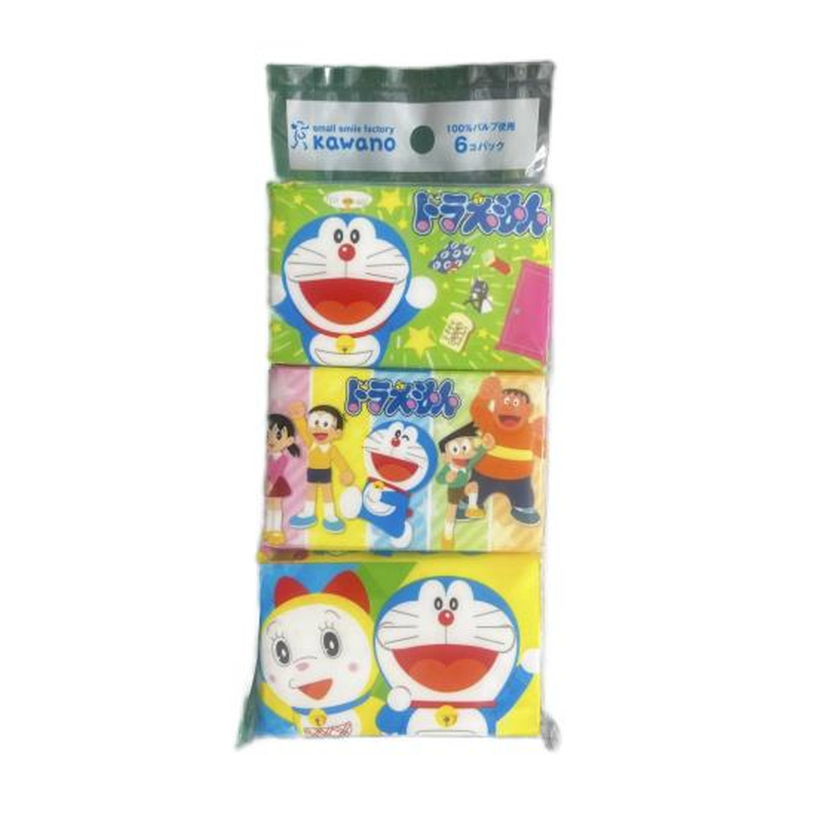 【送料込・まとめ買い×200個セット】河野製紙 ドラえもん ミニポケット ティシュ 6コパック入 23,048円