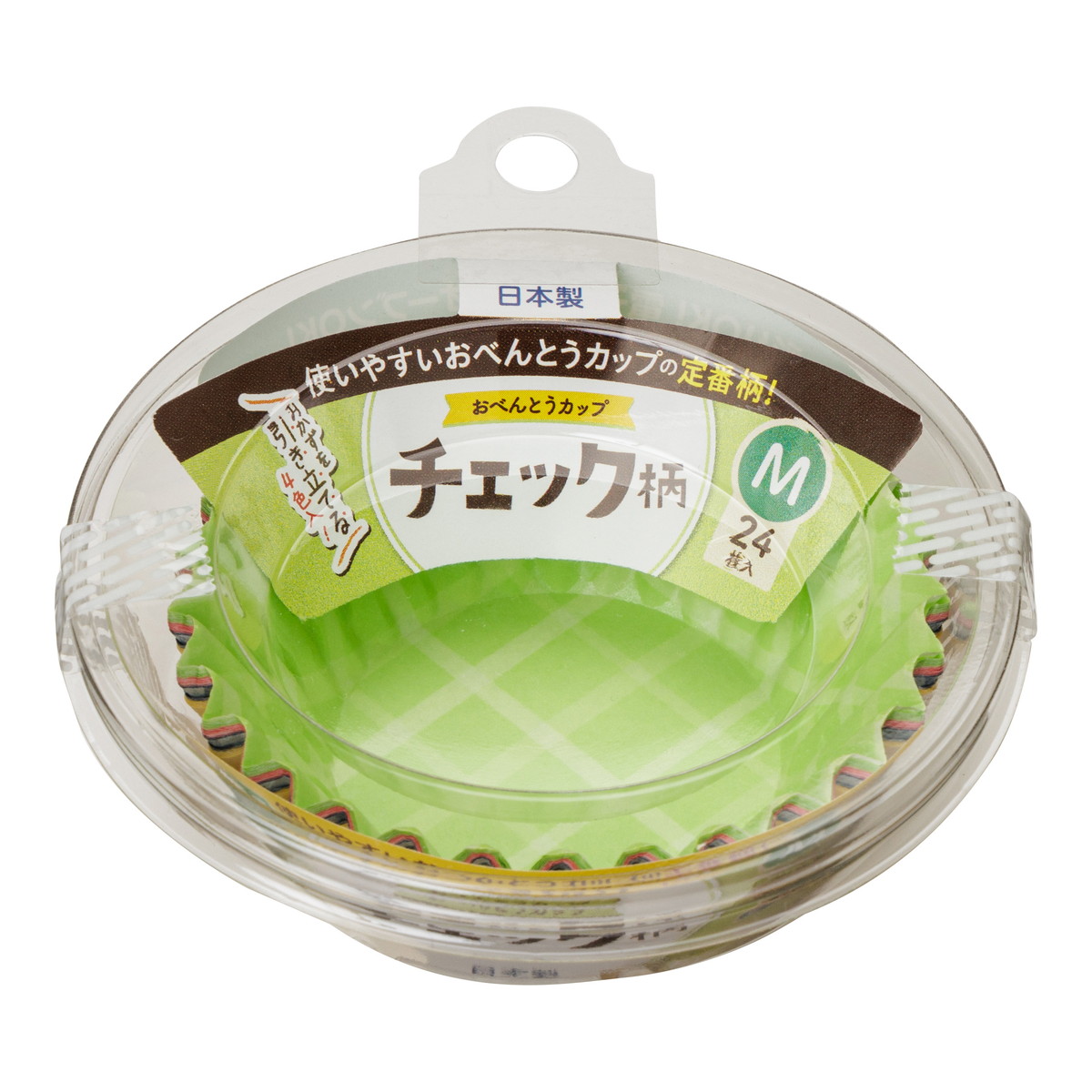 【送料込・まとめ買い×120個セット】東洋アルミ おべんとうカップ チェック柄 M 4色入 24枚入|日用品&生活雑貨の店「カットコ」