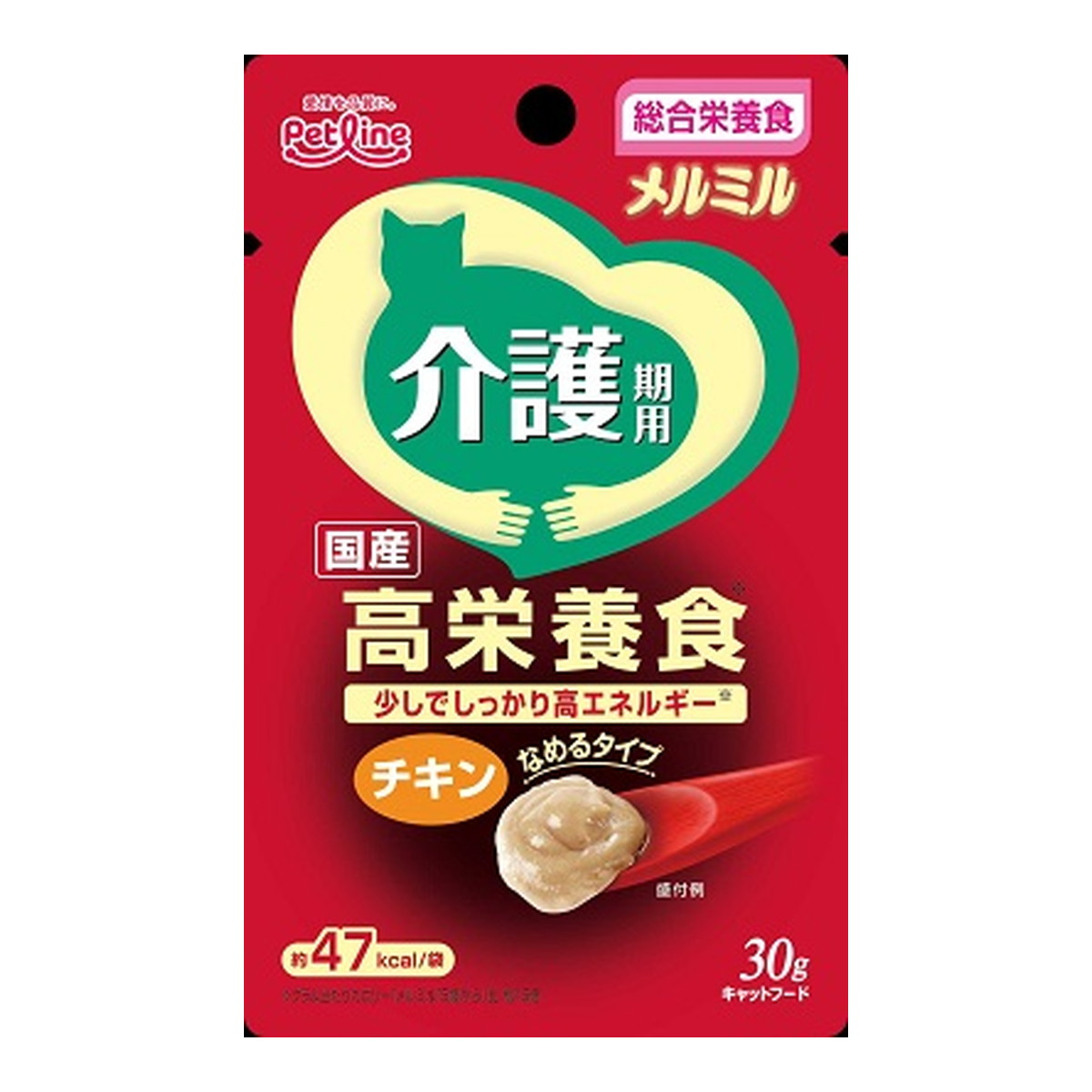 【送料込・まとめ買い×48個セット】ペットライン メルミル 介護期用 チキン 30g