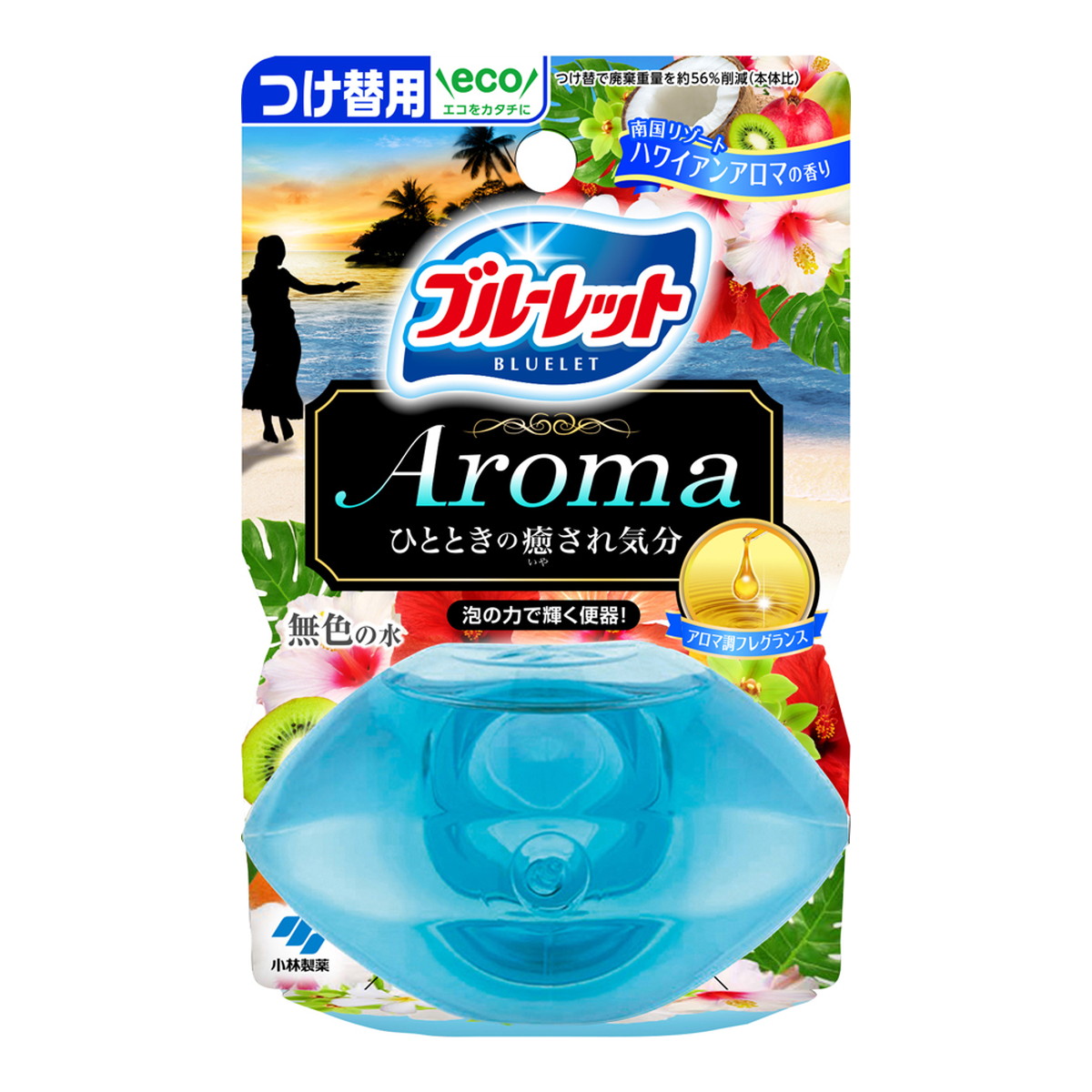 【送料込・まとめ買い×48個セット】小林製薬 液体ブルーレット おくだけ アロマ つけ替用 南国リゾートハワイアンアロマの香り 70ml 11,835円