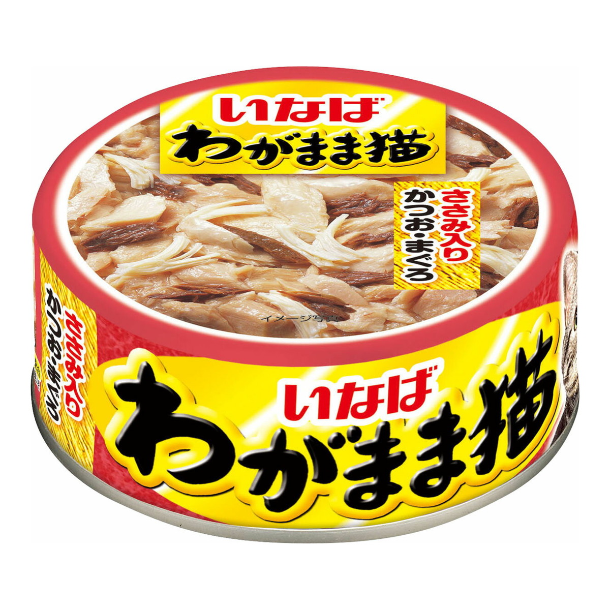 【送料込・まとめ買い×24個セット】いなばペットフード いなば わがまま猫 ささみ入り かつお・まぐろ 115g