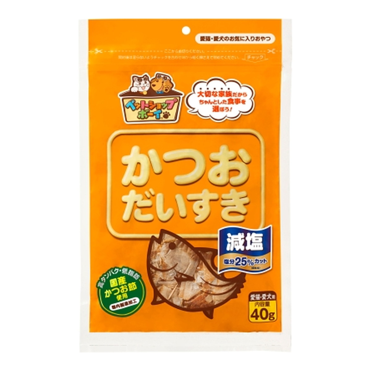 【送料込・まとめ買い&times;30個セット】マルトモ ペットショップボーイ 減塩 かつおだいすき 40g ペット用おやつ｜日用品＆生活雑貨の店「カットコ」