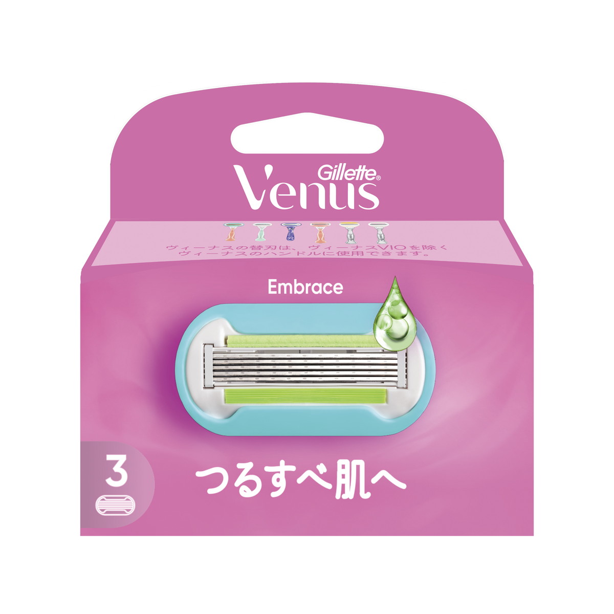 【送料込・まとめ買い×40個セット】P&G ジレット ヴィーナス エンブレイス つるすべ肌 3B 替刃 3個入|日用品&生活雑貨の店「カットコ」