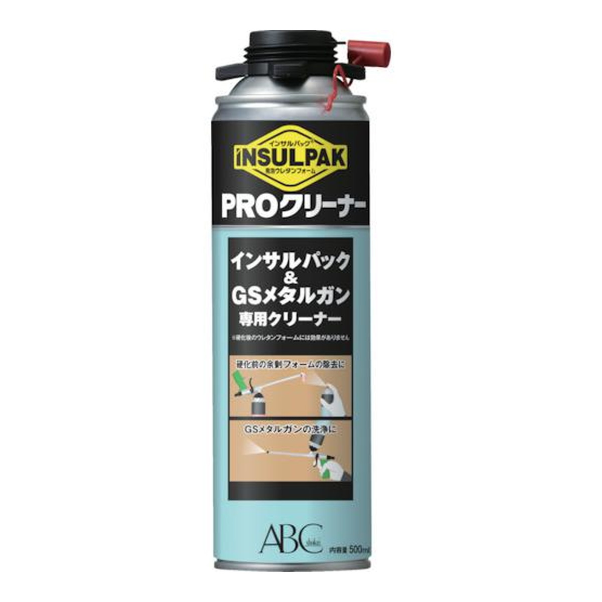 【送料込・まとめ買い×12個セット】エービーシー商会 ABC 発泡ウレタン専用 洗浄剤 PROクリーナー インサルパック専用 クリーナー 500mL 29,105円