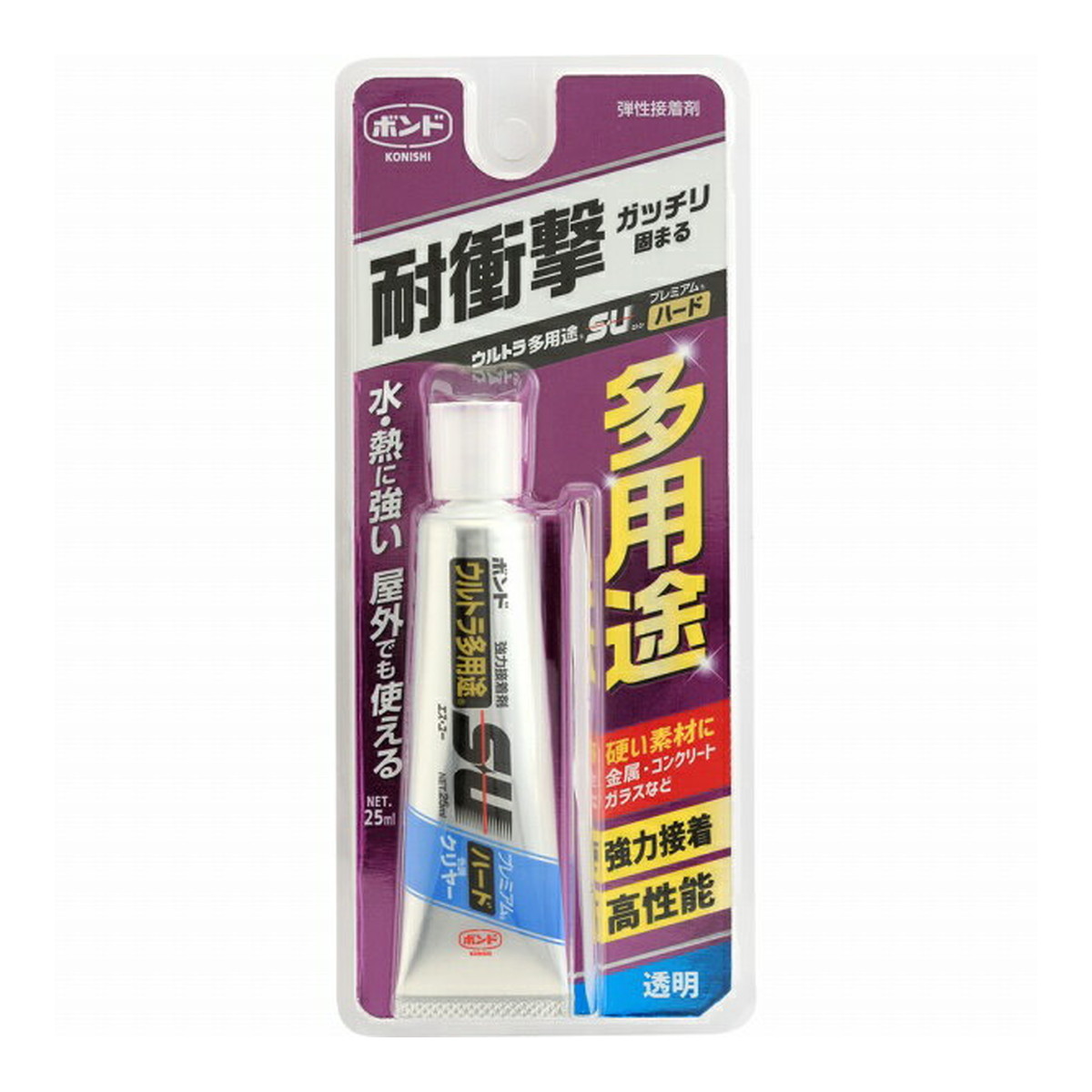 【送料込・まとめ買い×10個セット】コニシ ボンド ウルトラ多用途SUプレミアム ハード クリヤー 25mL