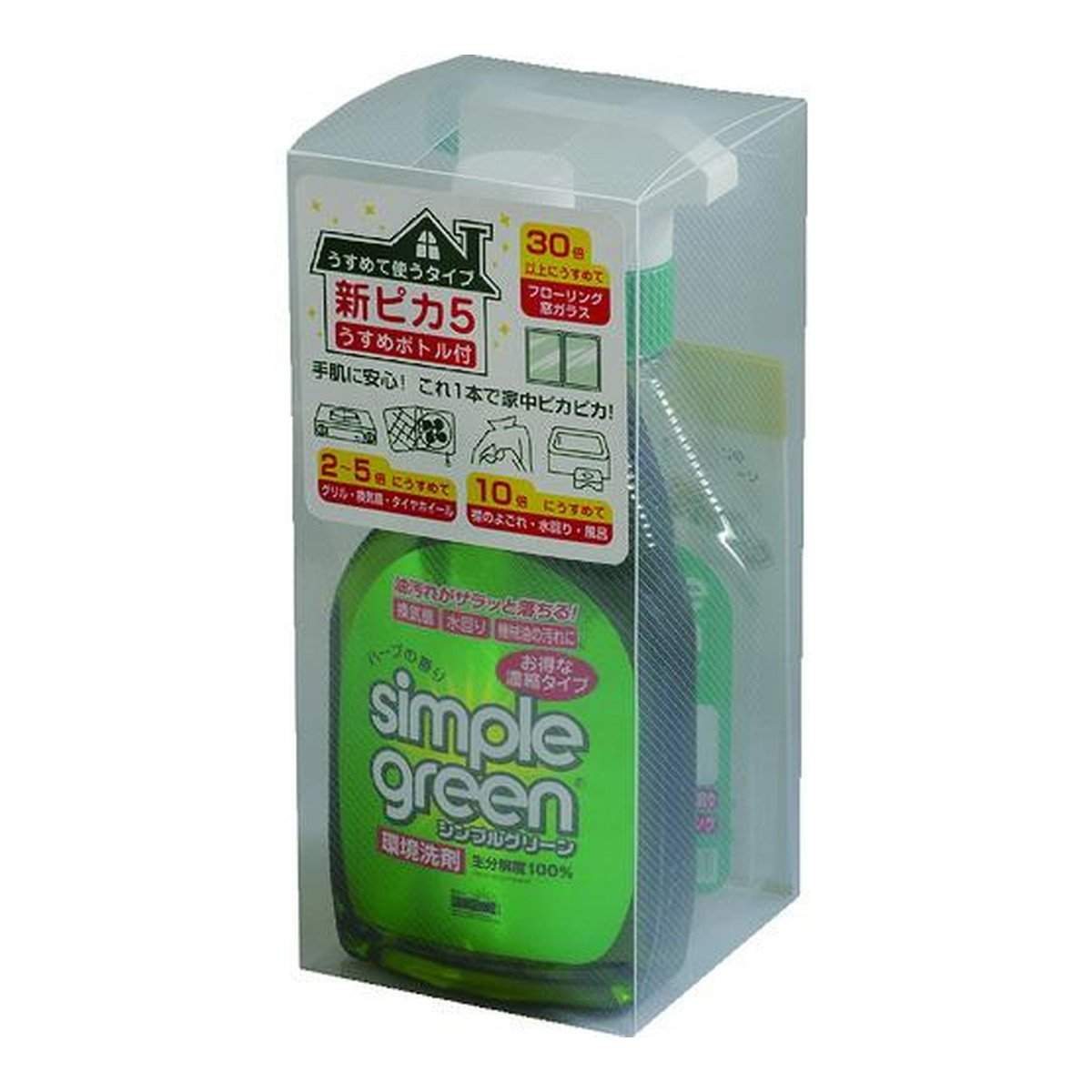 【送料込・まとめ買い×12個セット】ムラテックKDS シンプルグリーン 新ピカ5 環境洗剤 1セット