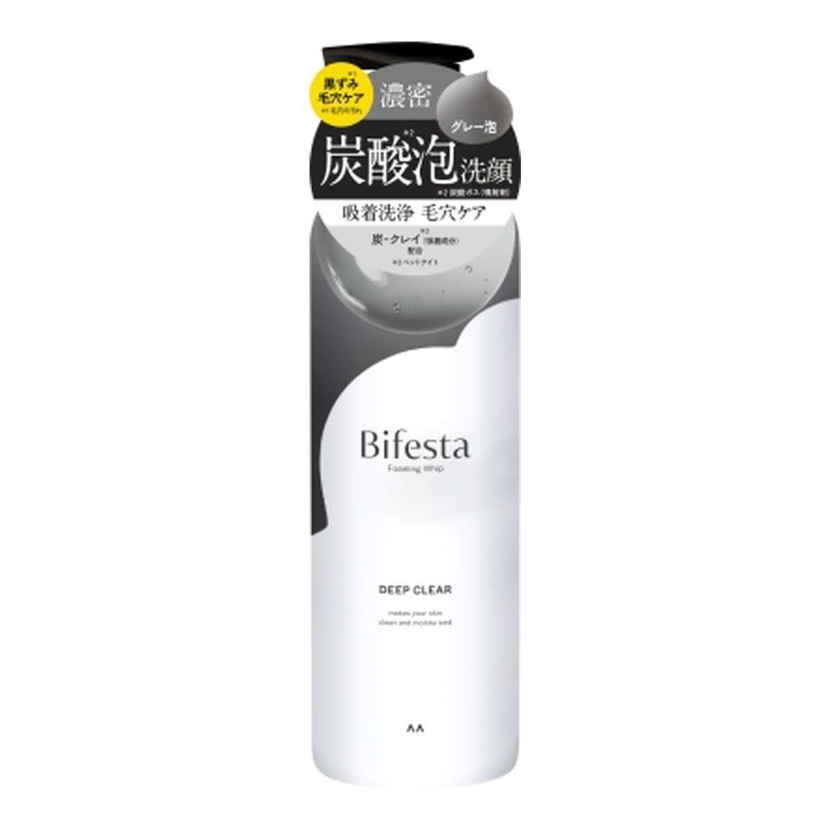 【マンダム】Bifesta　毛穴クリア　炭酸泡＆ブライトアップ　216g×8本 Amazon | Bifesta(ビフェスタ) 炭酸 泡洗顔 ディープクリア