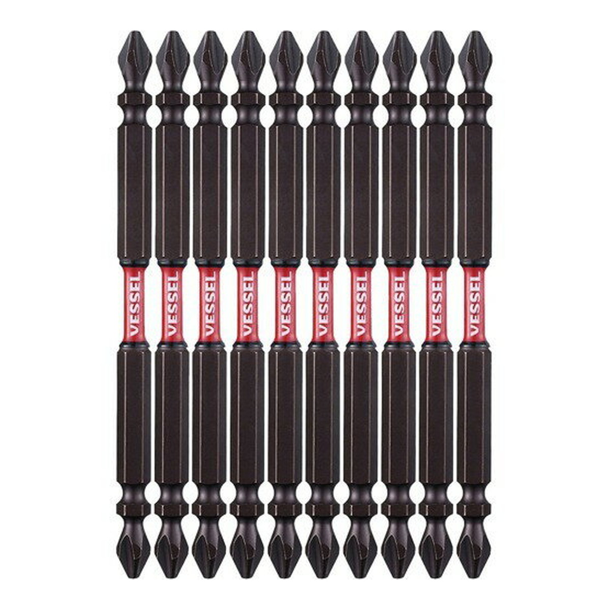 【送料込・まとめ買い×10個セット】ベッセル サキスボスリムトーションビット10本組 SDT +2×110mm