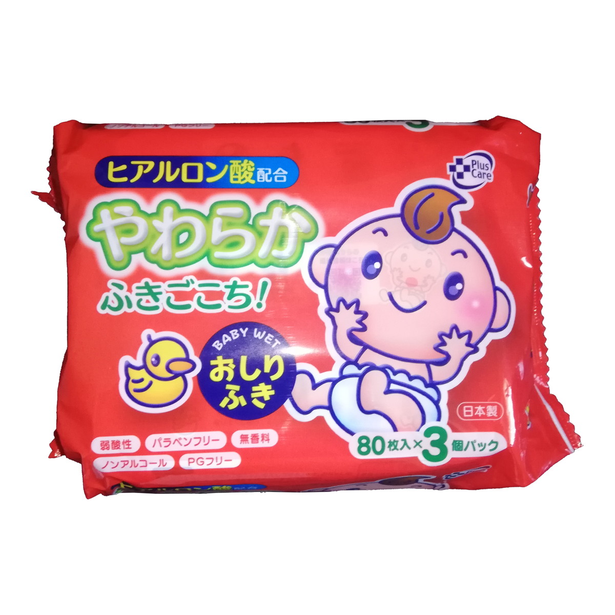 【送料込・まとめ買い×16個セット】ティー・エイチ・ティー 赤ちゃんのおしりふき やわらか 80枚×3個パック