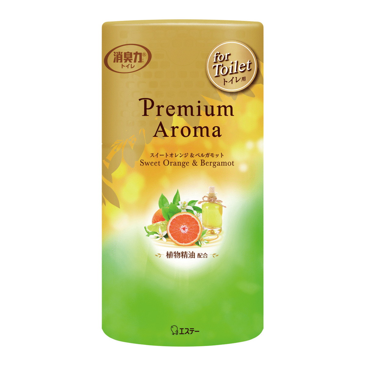 【送料込・まとめ買い×18個セット】エステー トイレの消臭力 プレミアムアロマ Premium Aroma スイートオレンジ&ベルガモット 400mL トイレ用消臭芳香剤