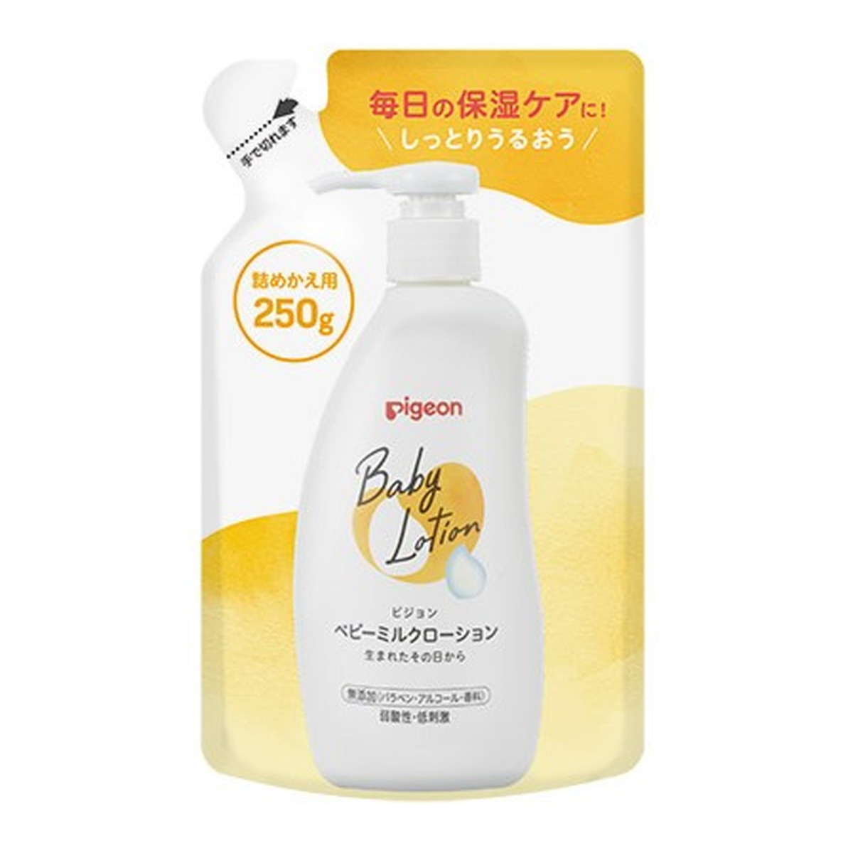 【送料込・まとめ買い&times;30個セット】ピジョン ベビーミルクローション 詰めかえ用 250g｜日用品＆生活雑貨の店「カットコ」