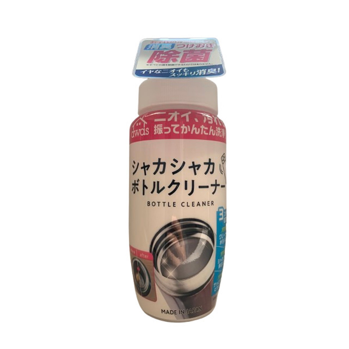 【送料込・まとめ買い×12個セット】ロケット石鹸 粉末ボトルクリーナー シャカシャカボトルクリーナー 350g
