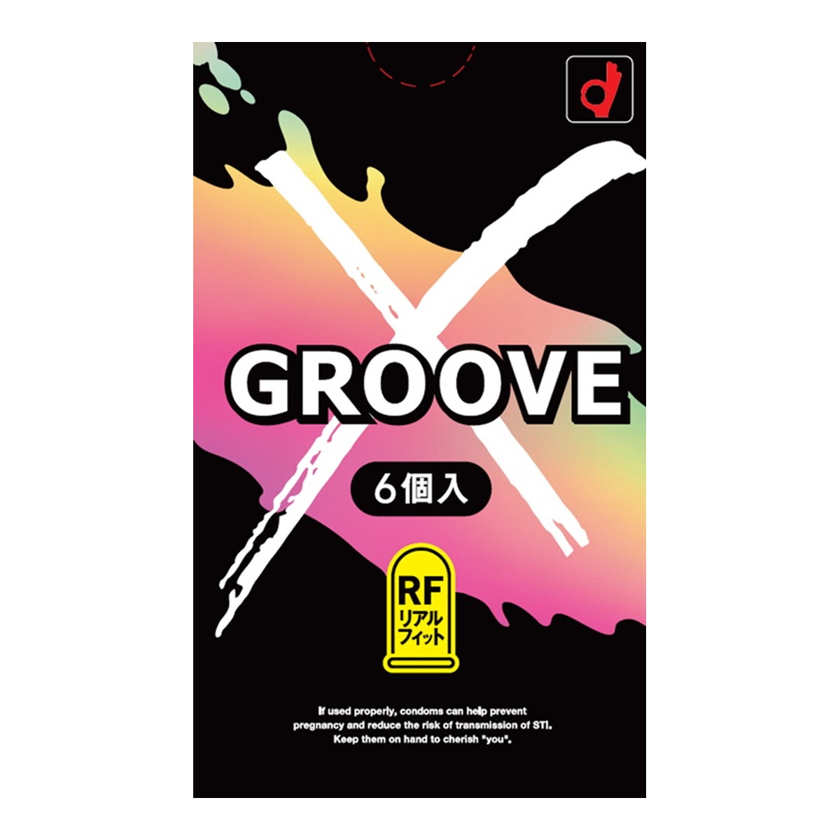 【送料込・まとめ買い&times;144個セット】オカモト GROOVE X グルーヴエックス リアルフィット 6個入 コンドーム｜日用品＆生活雑貨の店「カットコ」
